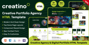 Creatino – Creative Agency & Portfolio HTML Template by vecuro_themes