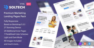 SolTech - Premium Marketing Landing Pages Pack by DSAThemes