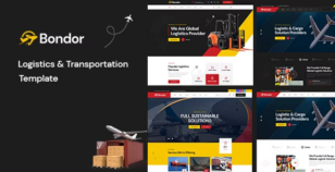 Bondor - Logistics & Transportation HTML Template by codesholder