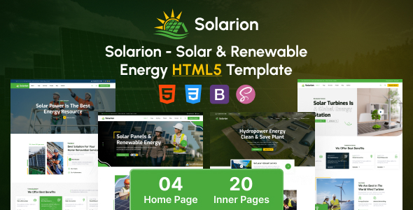 Solarion - Solar and Renewable Energy HTML5 Template by Hamina-Themes