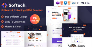 Softech - Software & Technology HTML Template by SHIVAAY_THEMES