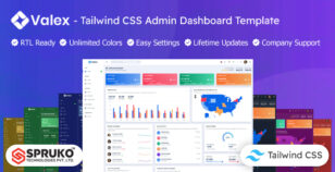 Valex - Tailwind CSS HTML Template Dashboard by SprukoTechnologies