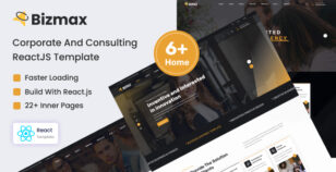 Bizmax - Corporate And Consulting Business ReactJs Template by laralink