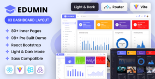 EduMin - Vite Education Admin Dashboard Template by dexignlabs