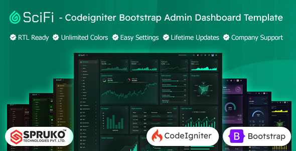 SCIFI - Codeigniter Bootstrap Admin Dashboard Template by SPRUKO