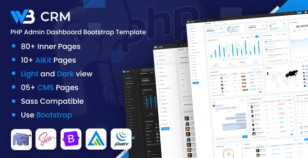 W3CRM - PHP Admin Dashboard Bootstrap Template by DexignZone
