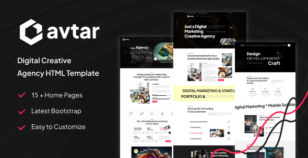 Avtar - Digital Agency HTML Template & RTL Ready by noor_tech