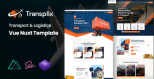 Transplix - Transport & Logistics Vue Nuxt Template by KodeSolution