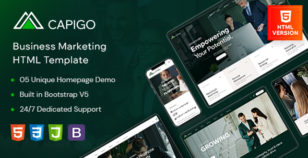 Capigo - Business Marketing HTML Template by themeStek
