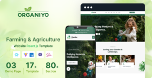 Organiyo - Organic Food Farming & Agriculture Reactjs Template by speeddigit