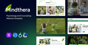 Mindthera - Psychology and Counseling Website Template by designesia