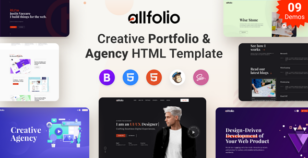 Allfolio - Creative Portfolio & Agency HTML Template by spider-themes