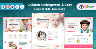Kitar - Children Kindergarten & Baby Care HTML Template by themeholy