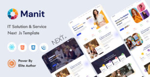 Manit - IT Solutions & Technology Next Js Template by wpoceans