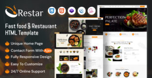 Restar - Fast Food & Restaurant HTML Template by themeholy
