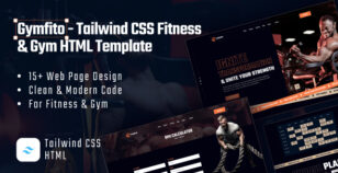 Gymfito - Tailwind CSS Fitness & Gym HTML Template by thememarch