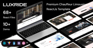 Luxride - Chauffeur Limousine Transport and Car Hire React Js Template by elite-themes24