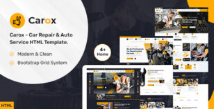 Carox - Car Repair & Auto Service HTML5 Template. by Riscoder