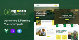 Agoora | Agriculture & Farming Vue Js Template by capricorn-studio