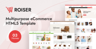 Roiser – Multipurpose eCommerce HTML5 Template by RRdevs