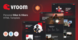 VROOM - Personal Bikers & Hikers HTML Template by themeim