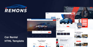 Remons - Car Rental HTML Template by Pixydrops