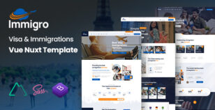 Immigro - Visa & Immigration Services Vue Nuxt Template by KodeSolution