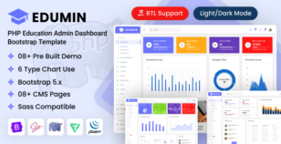 EduMin - PHP Education Admin Dashboard Bootstrap Template by dexignlabs