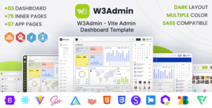 W3Admin - Vite Admin Dashboard Template by DexignZone