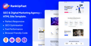 RankUpFast - SEO and Digital Marketing Agency Site Template. by Web-Thunder