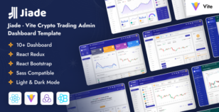 Jiade - Vite Crypto Trading Admin Dashboard Template by dexignlabs