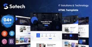 Sotech - Technology & IT Solutions HTML Template by KodeSolution