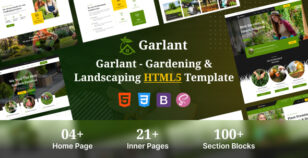 Garlant – Landscaping & Gardening HTML Template by HixStudio