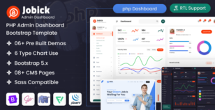 Jobick - PHP Job Admin Dashboard Bootstrap Template by dexignlabs