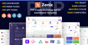 Zenix - Crypto Bootstrap PHP Admin Dashboard Template by DexignZone