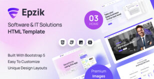 Epzik - Software & IT Solutions HTML Template by zcubedesign