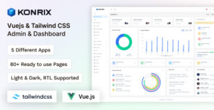 Konrix - Vue Tailwind CSS Admin & Dashboard Template by coderthemes