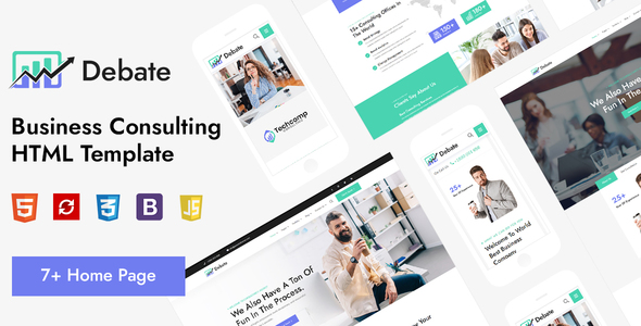 Debate - Business Consulting HTML Template by peacefulqode