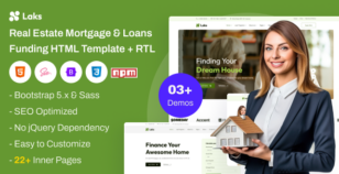 Laks - Real Estate Mortgage & Loans HTML Template by HiBootstrap