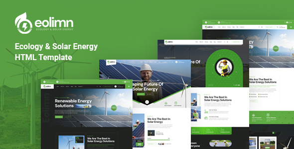 Eolimn - Ecology & Solar Energy HTML Template by bracket-web