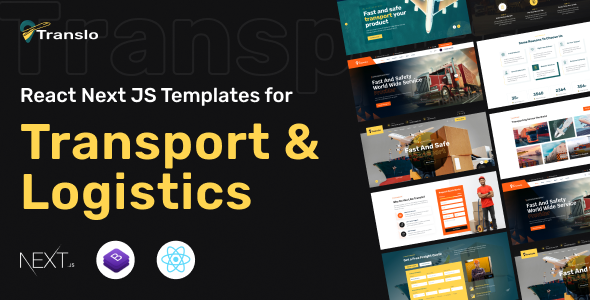 Translo – Logistics and Transportation React  Next js Template by FavDevs