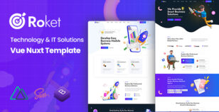 Roket - Technology & IT Solutions Vue Nuxt Template by KodeSolution