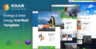 Soliur - Ecology & Solar Energy Vue Nuxt Template by KodeSolution