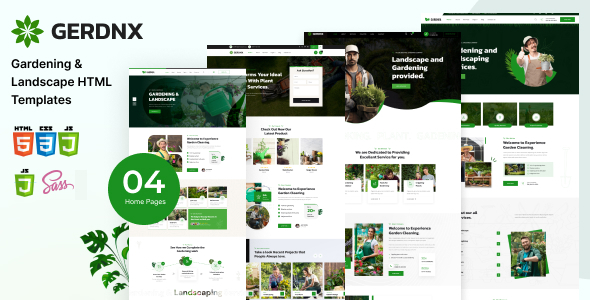Gerdnx - Gardening And Landscaping HTML Template by DesignCurved