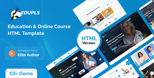Edupls - Education & Online Course HTML Template by themepul