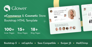 Glower - Shop & eCommerce Bootstrap HTML Template by IndianCoder