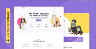 Petopia – Pet Care Service Vue NuxtJs Template by unlockdesign