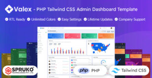Valex - PHP Tailwind Admin Dashboard Template by SPRUKO