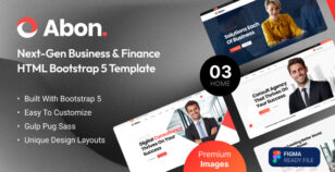 Abon - Multipurpose Business & Finance HTML Template by alithemes