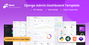 Geex - Django Admin Dashboard HTML Template by ThemeWant